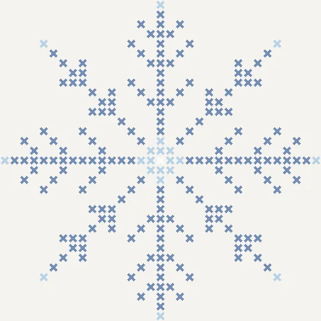Snowflake Cross Stitch Pattern preview