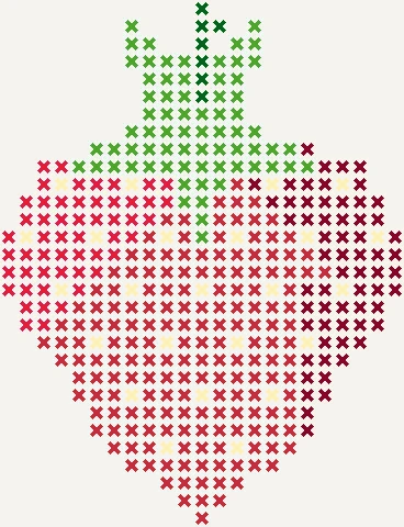 Strawberry Cross Stitch Pattern preview